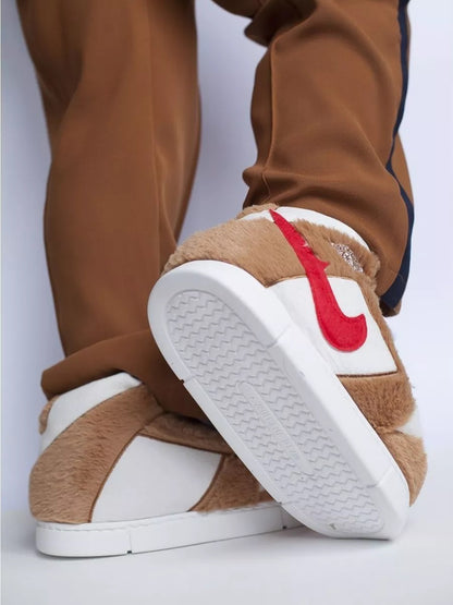 Plufsy™ AIR JR 1 | BROWN Puf Sneaker