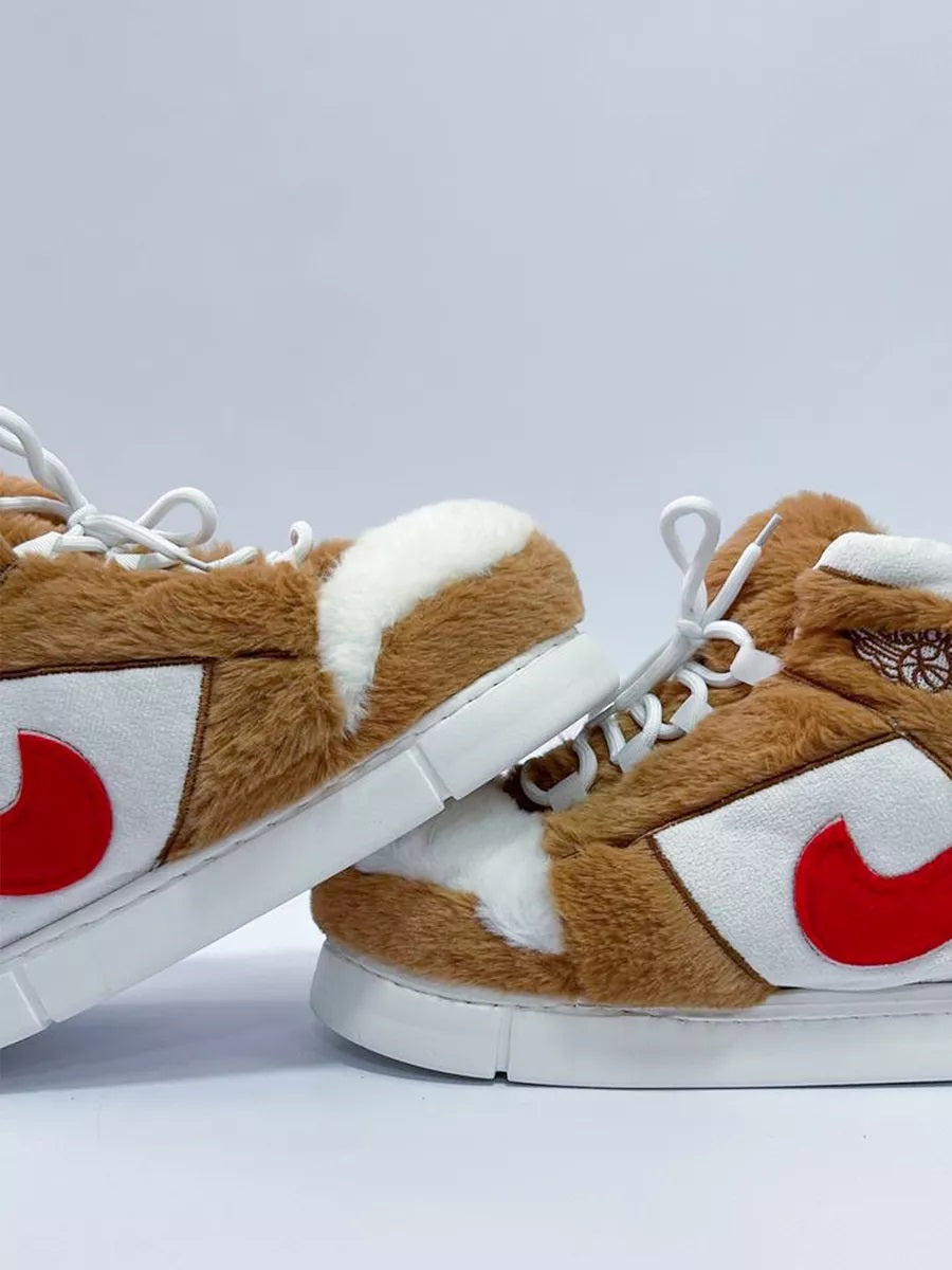 Plufsy™ AIR JR 1 | BROWN Puf Sneaker